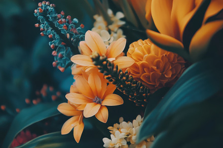 Close up view of vibrant orange and, a Photo by Iftikhar Alam
