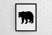 Bear Silhouette SVG, an Animal Illustration by newminddesign (Thumbnail 2 of 3)