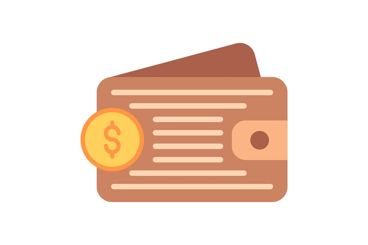 Wallet Flat Icon, a Duotone Icon by Pexelpy (Photo 1 of 2)