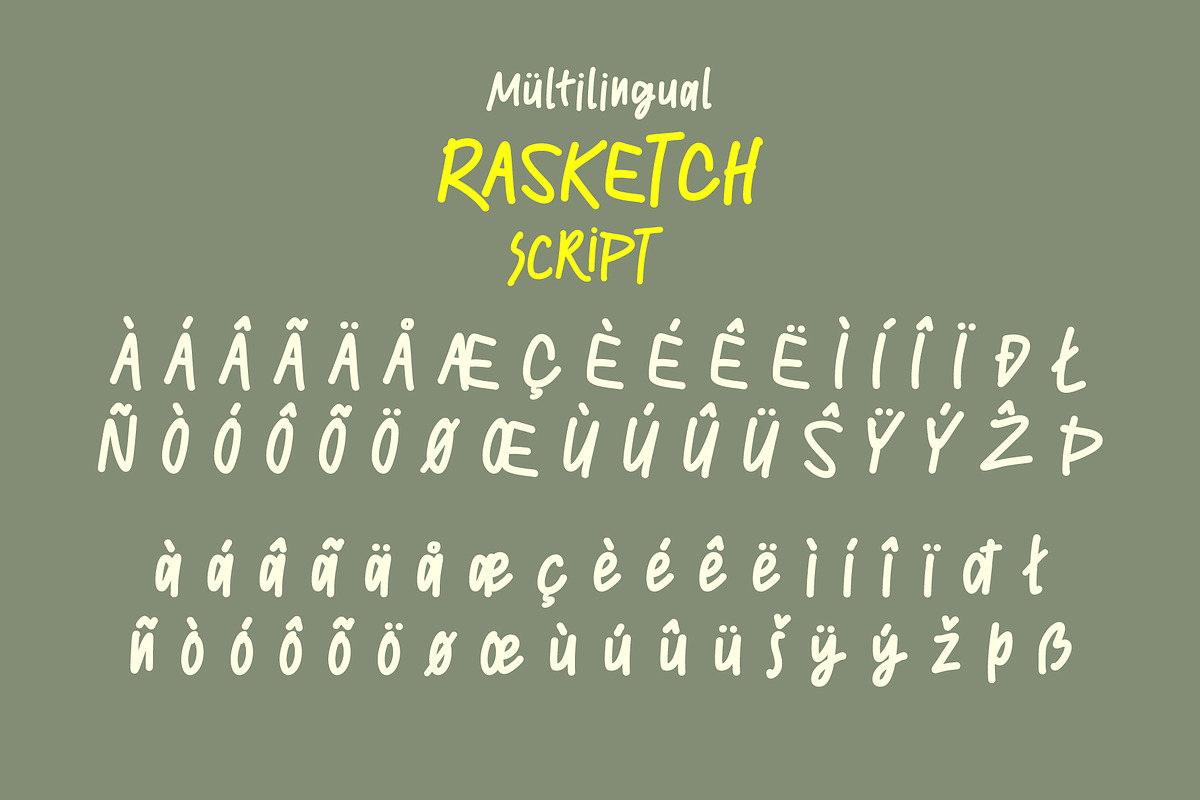 RASKETCH, a Handwritten Font by BBtypeStudios (Photo 14 of 16)