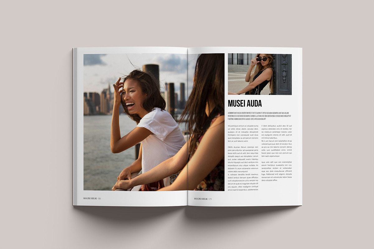Magazine Guideline Template, a Magazine Template by GoldenGrid Studio (Photo 4 of 9)