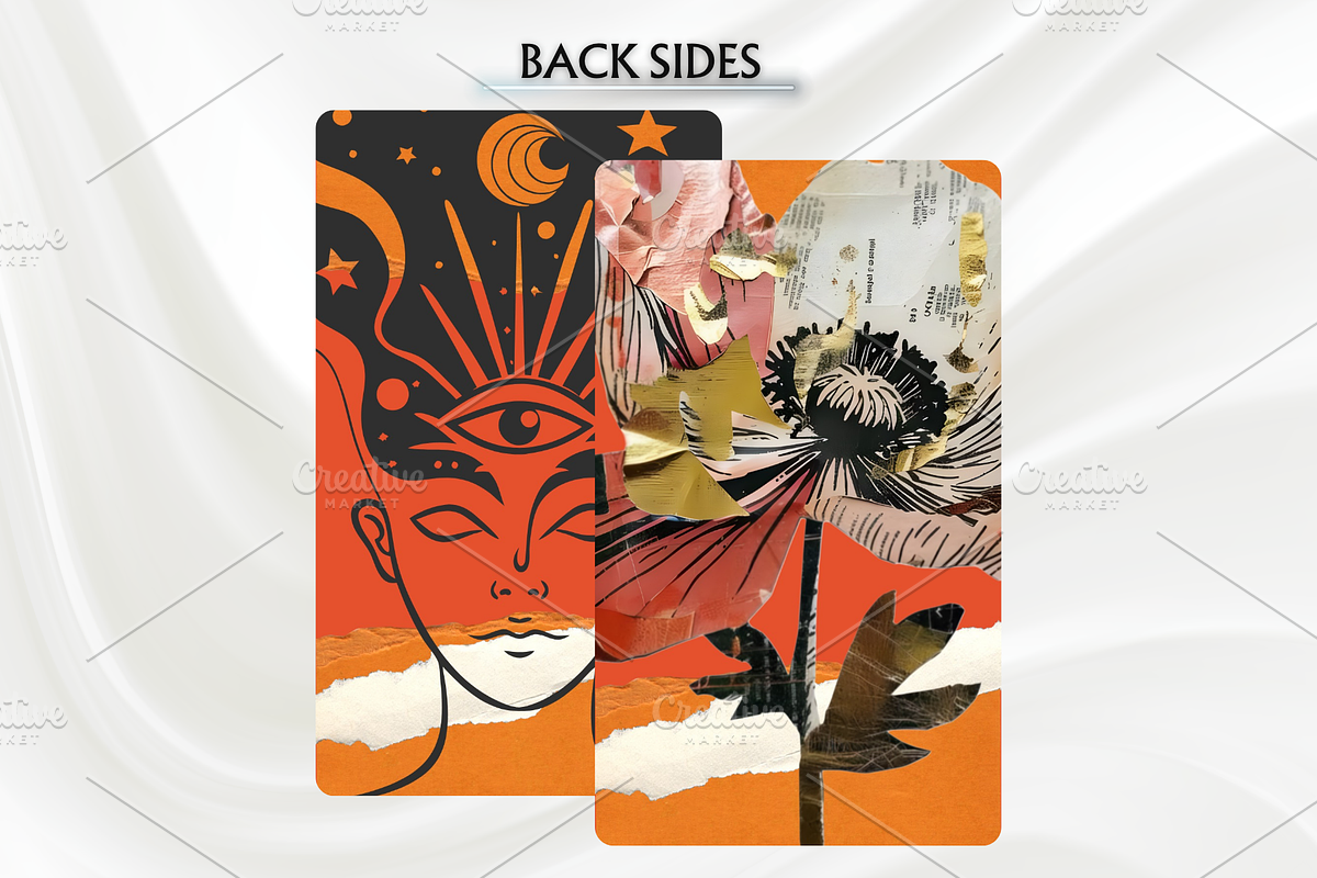 Collage Tarot Cards Deck, a Decorative Illustration by Mugio (Photo 3 of 5)