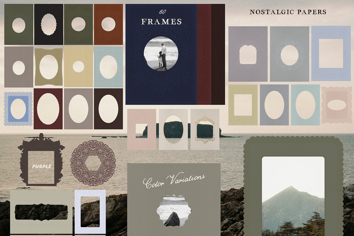 Nostalgic papers & frames, a Texture Graphic by Purple (Photo 14 of 20)