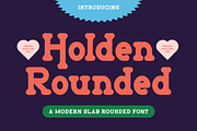 Holden Rounded - Slab Serif Font, a Serif Font by RockboyStd (Thumbnail 1 of 12)