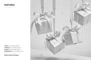 Four Hanging Gifts Mockup, a Packaging Mockup by creatsy5 (Thumbnail 3 of 6)