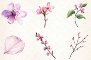 Spring Redbud Flower Clipart, an Illustration by Libby Wishes (Thumbnail 3 of 7)