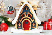 Cute Houses Bundle | 3D Layered SVG, a Decorative Illustration by pixaroma (Thumbnail 6 of 8)