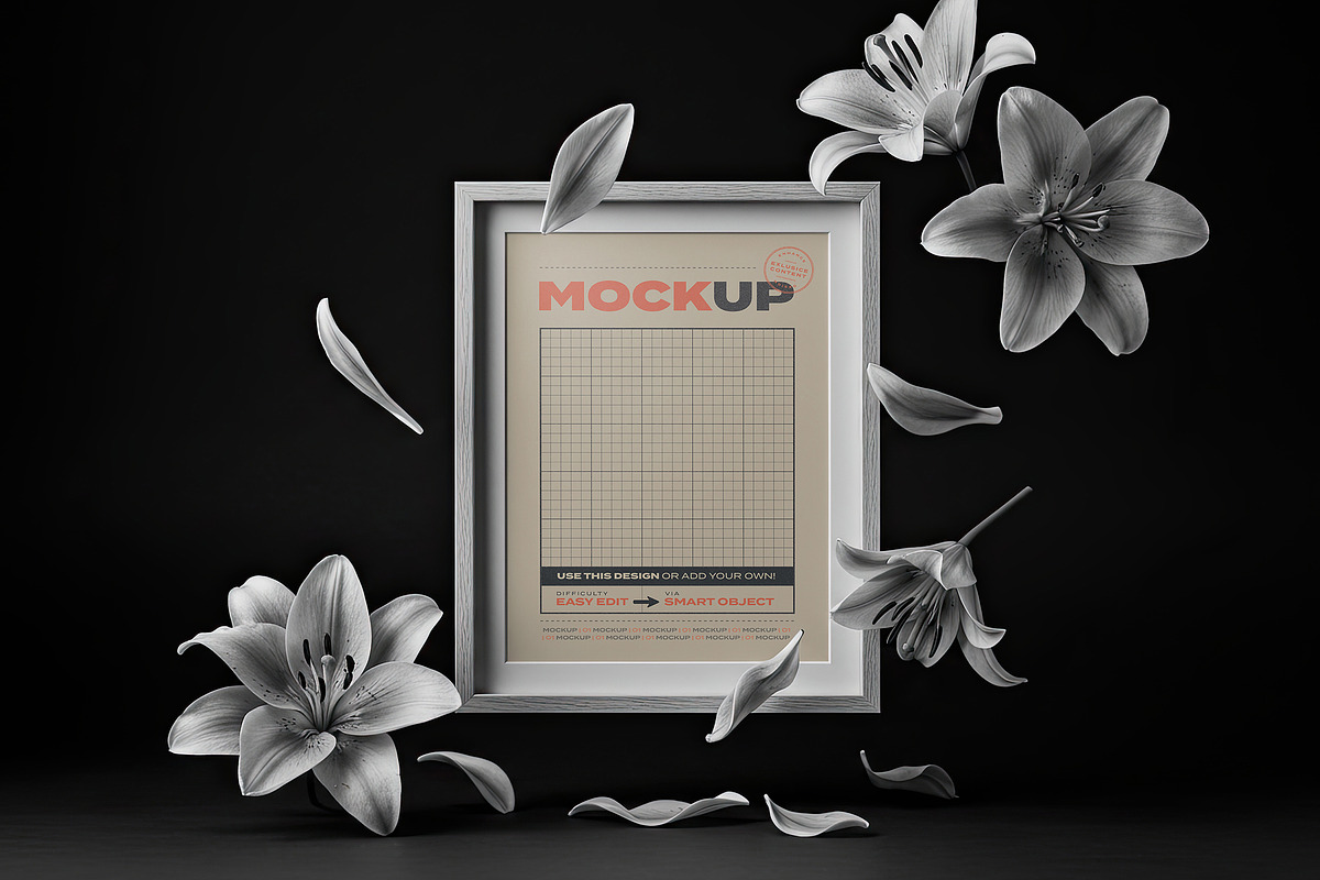 Pages and Cards with Flowers Mockups, a Mockup by Luuqas Design (Photo 9 of 9)