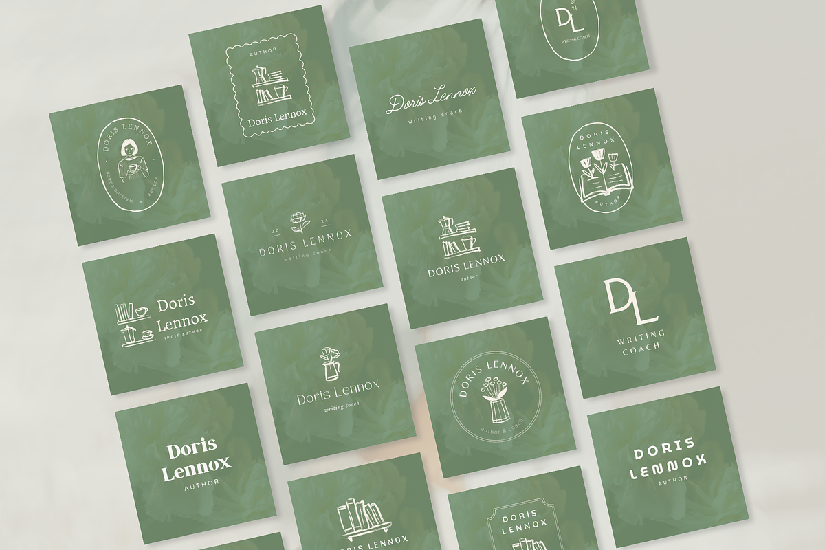 Author Canva logo template, a Branding & Logo Template by Petite Zakka Boutique (Photo 2 of 7)