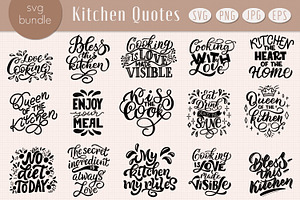 Kitchen Quotes SVG Bundle