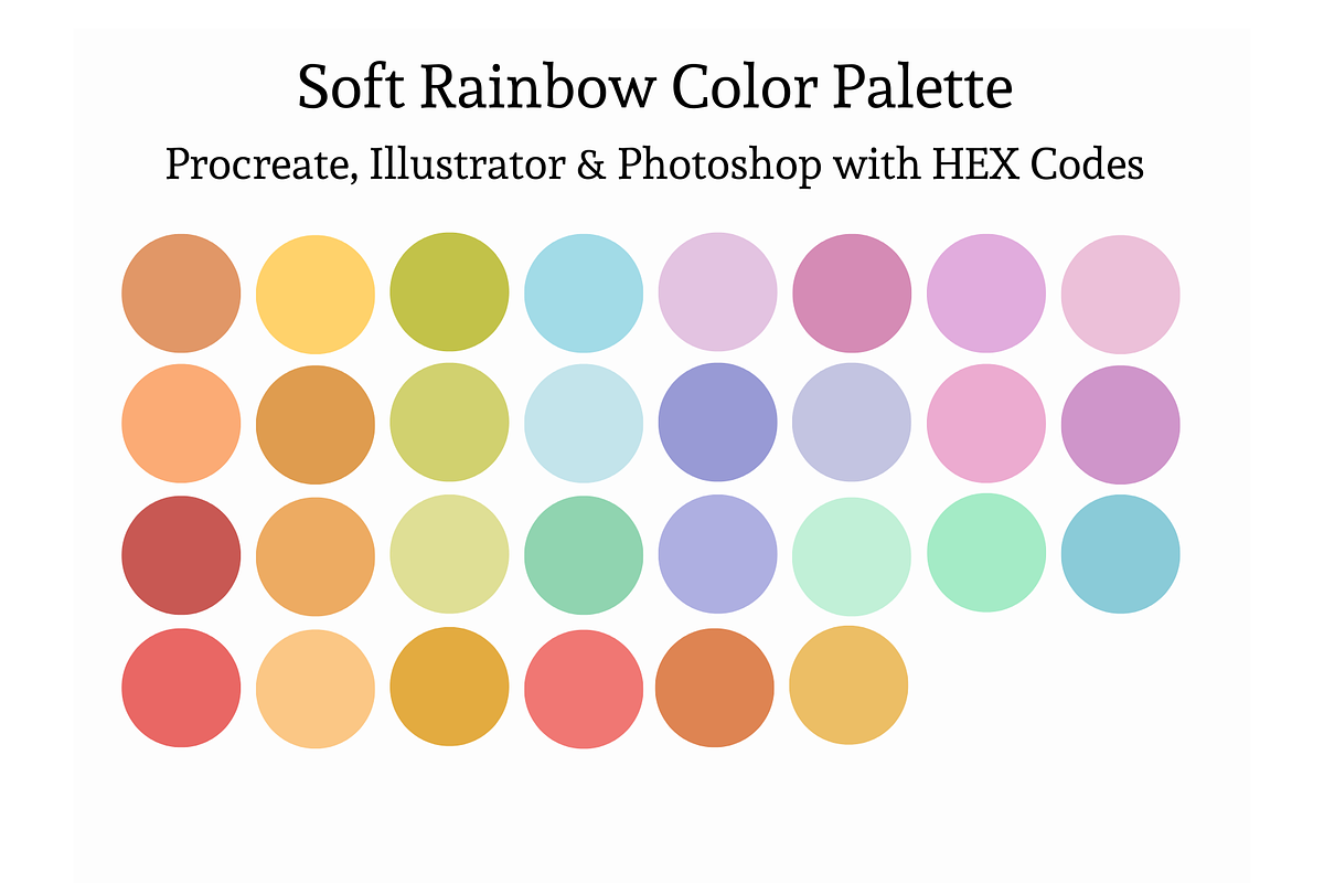Color Palettes Procreate Illustrator, a Palette Add-On by Atelier Fem (Photo 5 of 12)