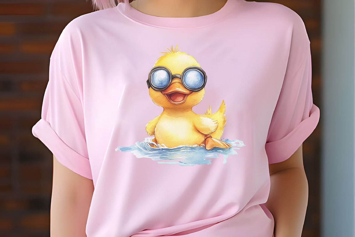Cute Summer Rubber Duck Clipart, an Illustration by RobertsArt (Photo 5 of 7)