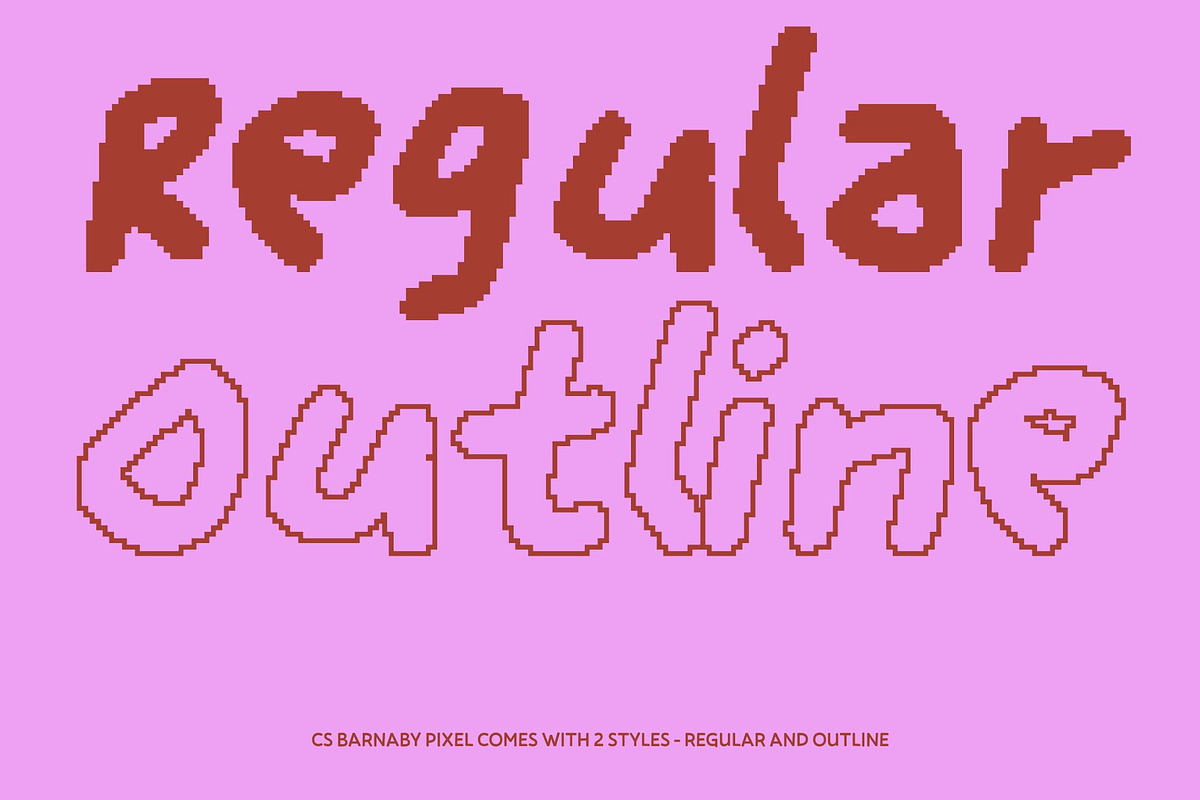 CS Barnaby Pixel, a Handwritten Font by Craft Supply Co. (Photo 3 of 8)