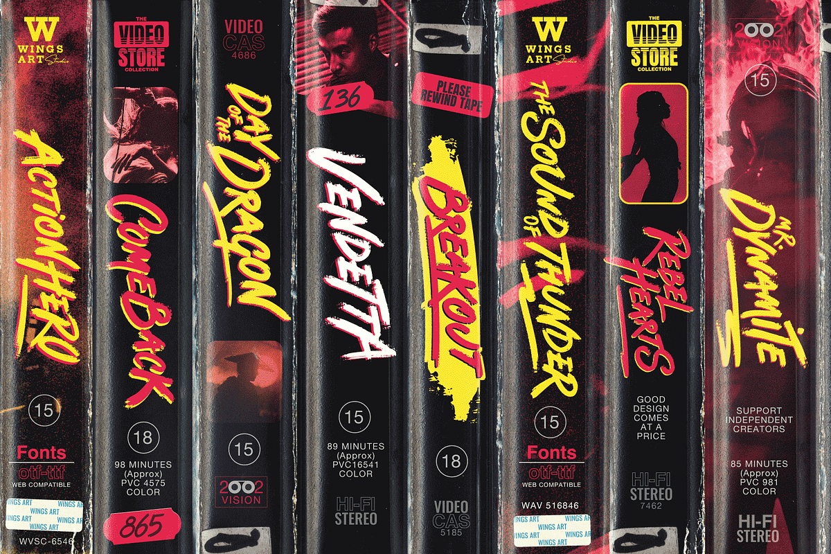 Action Hero - 80s Movie Poster Font, a Font by Wingsart Studio (Photo 2 of 15)