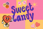 Lollipop love retro vintage fonts, a Handwritten Font by JJuta (Thumbnail 5 of 7)