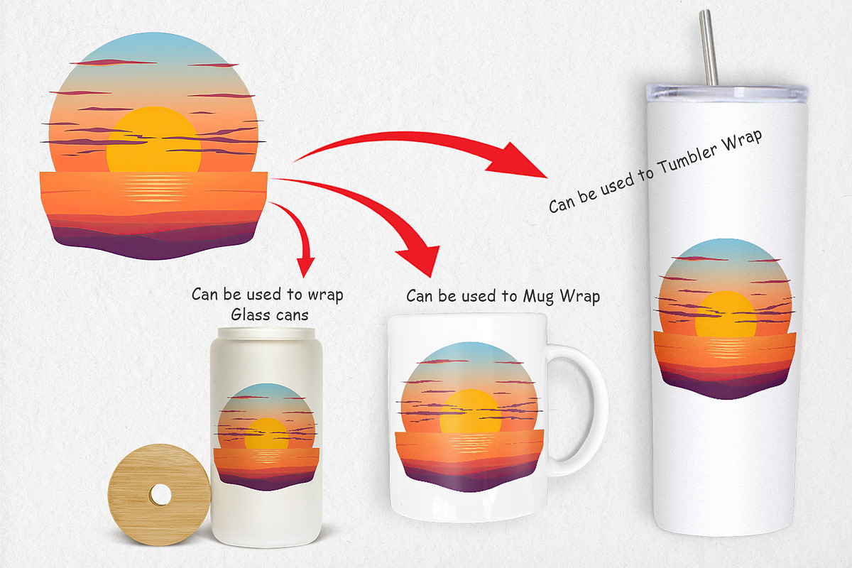 Rising Sun Clipart, a Graphic by Artnoy (Photo 4 of 5)