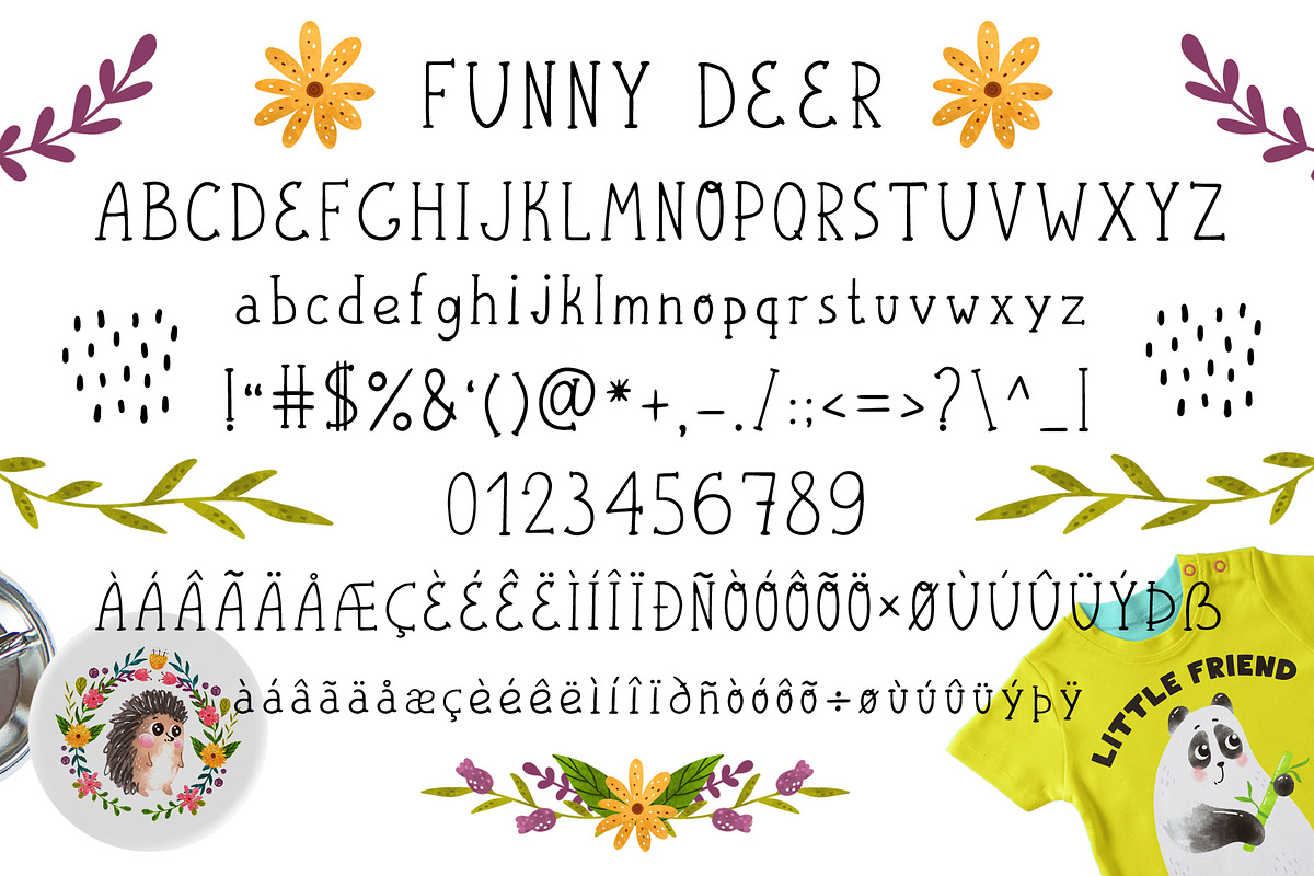 Funnybear & Funnydeer - Duo font preview 5
