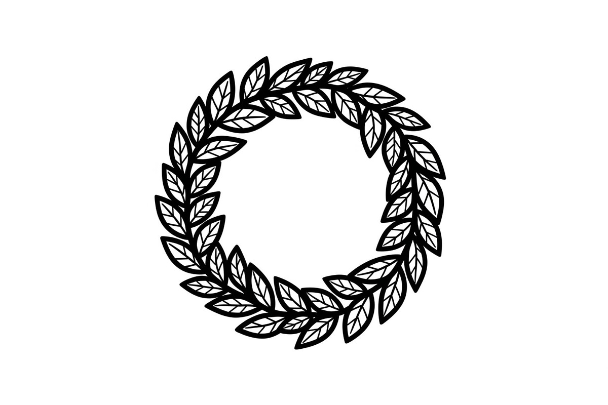 Leaf Laurel Wreath Frame Bundle, an Illustration by Gaye Art (Photo 39 of 51)