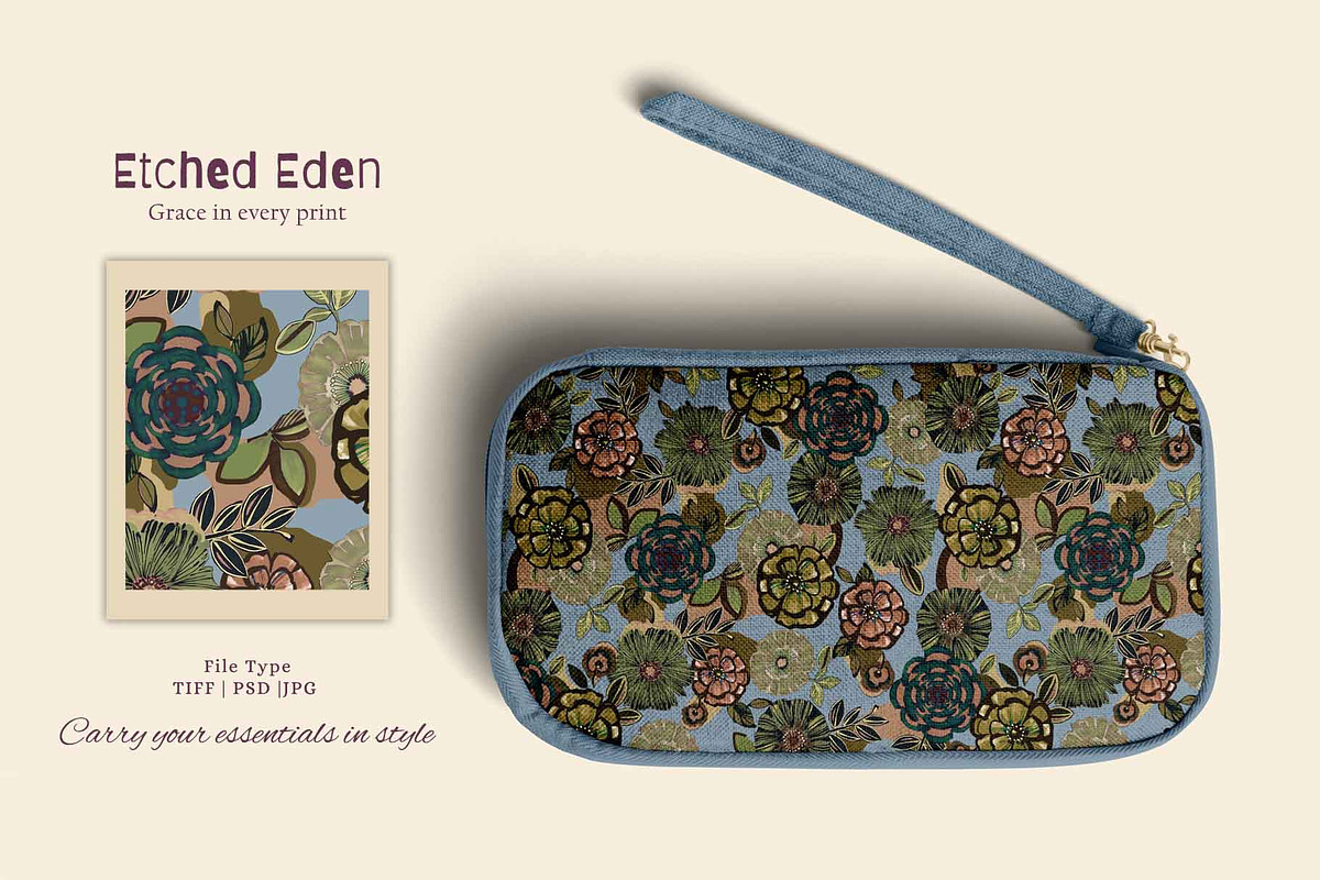 Etched Eden Pattern & Motifs, a Pattern Graphic by GND ART STUDIO (Photo 3 of 8)
