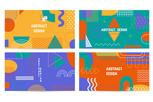 Abstract geometric posters. Trendy, an Illustration by Valerie Bodnar