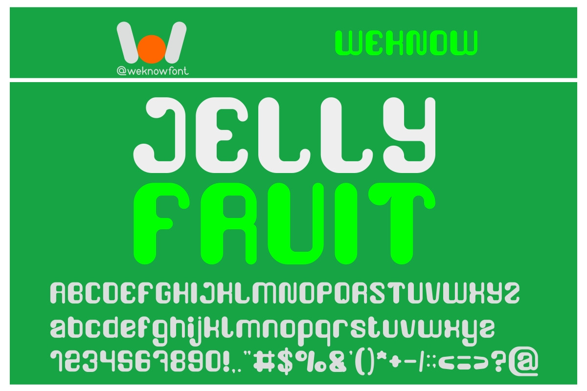 friendly robot font, a Font by weknow (Photo 4 of 5)