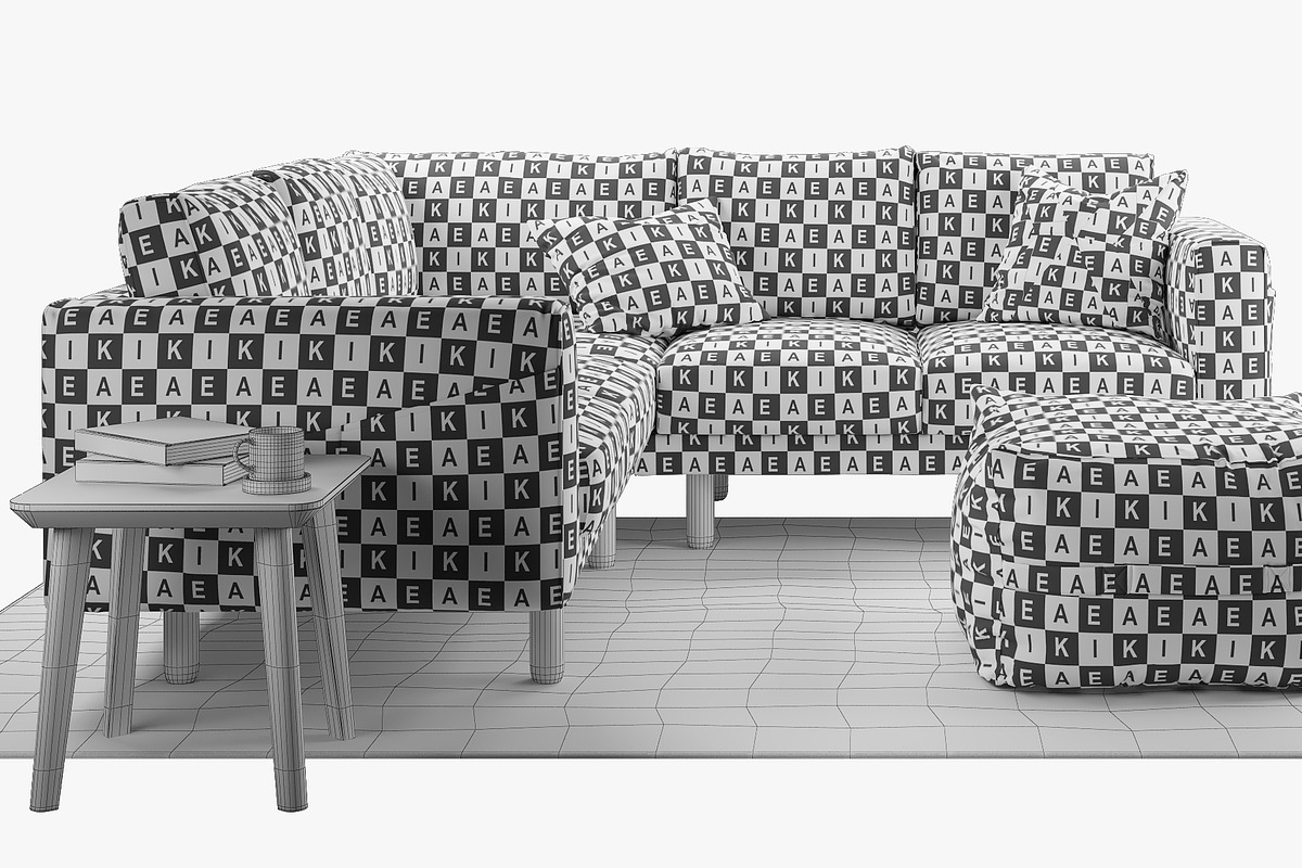 Corner sofa 3d model, a Furniture 3D Model by 3dmitruk (Photo 4 of 12)