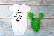 29 Baby Bodysuit mockup bundle., a Print Template by MockupMarket (Thumbnail 6 of 30)