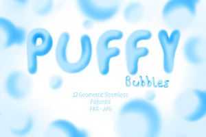 Geometric Seamless Puffy Patterns