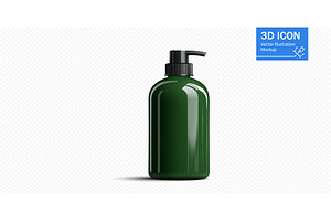 Green dispenser bottle mockup, an Illustration by ZinetroN