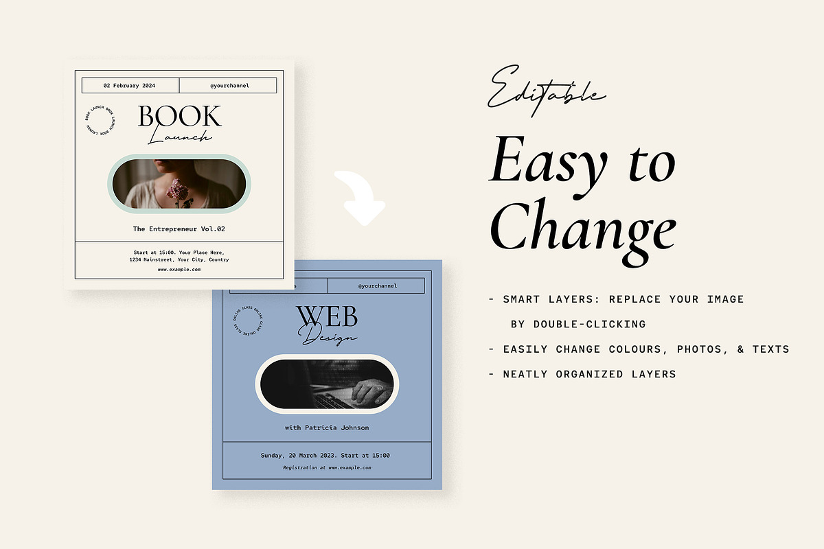 Entrepreneur Social Media Pack, a Social Media Template by Vynetta (Photo 6 of 16)