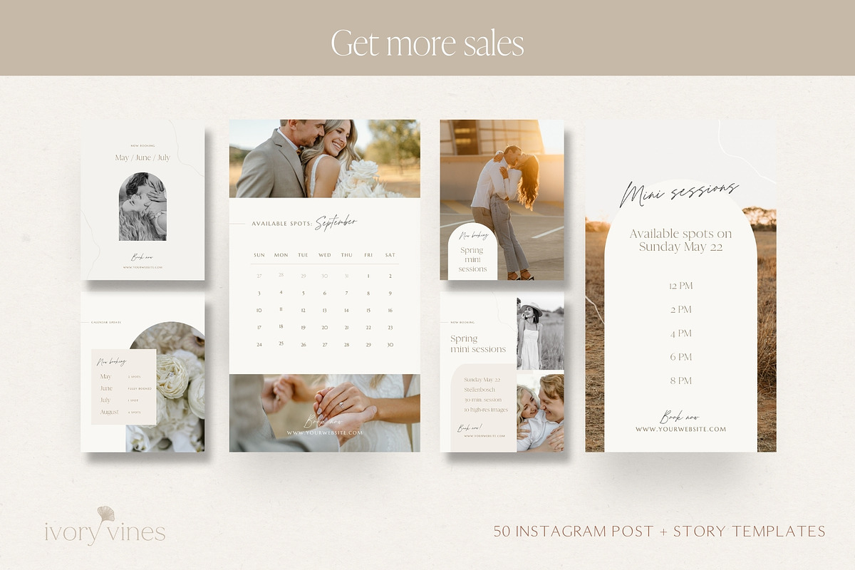 Neutral photography Instagram bundle, a Social Media Template by Wonderlik Webdesign (Photo 3 of 11)