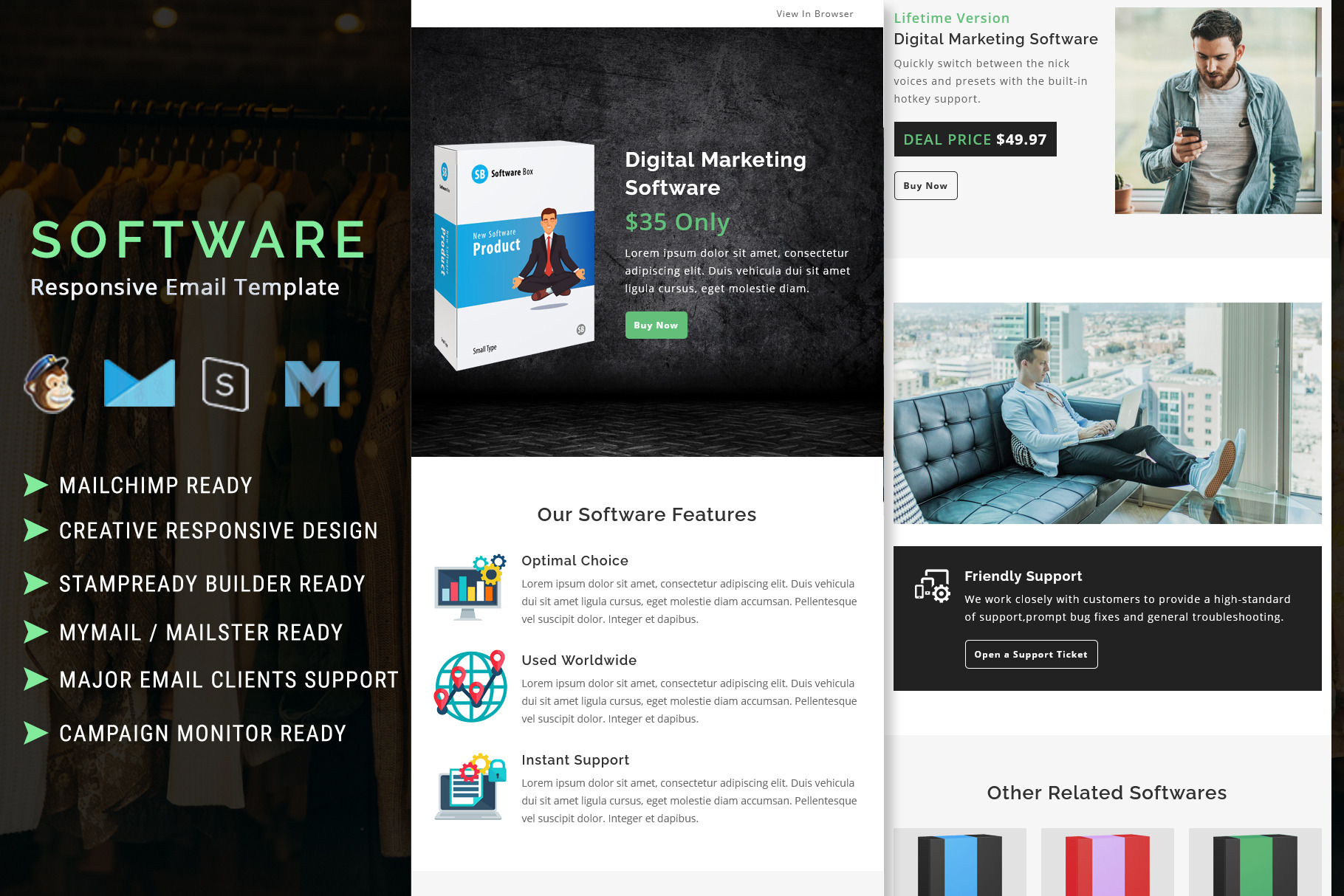 Software – Email Template, an Email Template by Pennyblack Templates