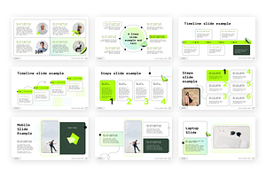 Electric Green Google Slides