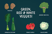 Cartoon Illustrated Vegetable Foods, an Illustration by Rainy City Press (Thumbnail 3 of 5)