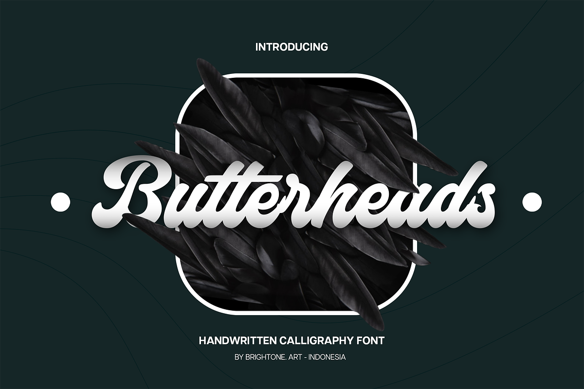 Butterheads - Handwritten Font, a Script Font by Brightone (Photo 1 of 9)
