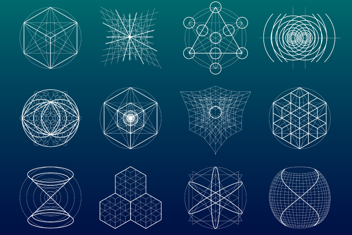 {Sacred Geometry} Symbols + Meshes, an Object Graphic by ekaart (Photo 3 of 5)