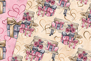 Valentines Day Digital Papers, a Pattern Graphic by Phantasia Design (Thumbnail 4 of 7)
