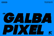 CS Galba Pixel, a Sans Serif Font by Craft Supply Co. (Thumbnail 1 of 7)
