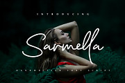 Sarmella Script Font, a Script Font by Signatoro (Thumbnail 1 of 15)