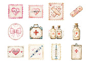 Nurse Life Postage Stamp PNG, a Seasonal Illustration by Designking (Thumbnail 2 of 5)