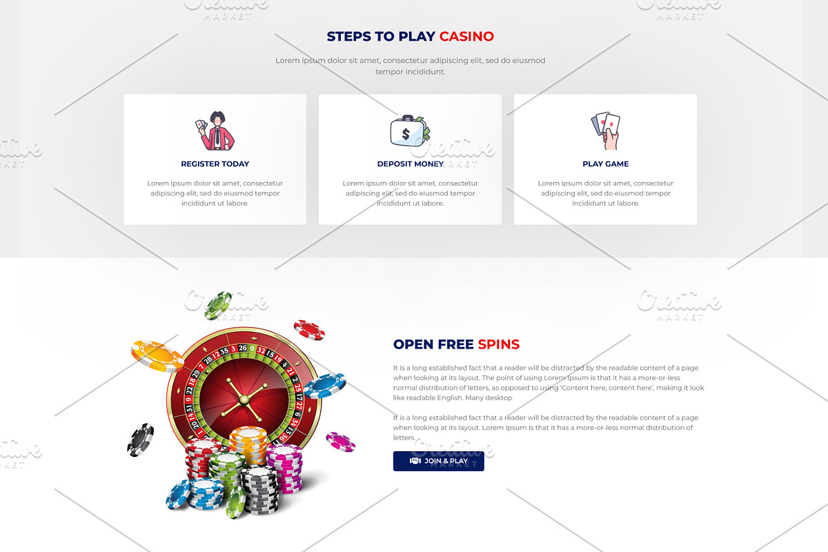 Online Casino & Betting Template, a WordPress Template by HasnainDEV (Photo 3 of 6)