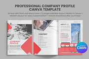 Professional Company Profile, a Brochure Template by Oshin Design (Thumbnail 1 of 6)