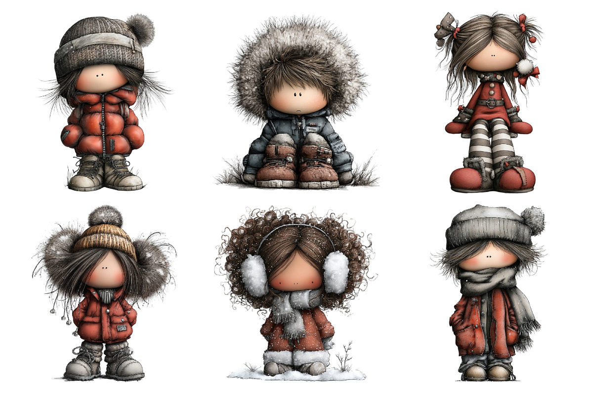 Winter Fashion Kids Clipart, an Illustration by Daily.Designs (Photo 5 of 5)