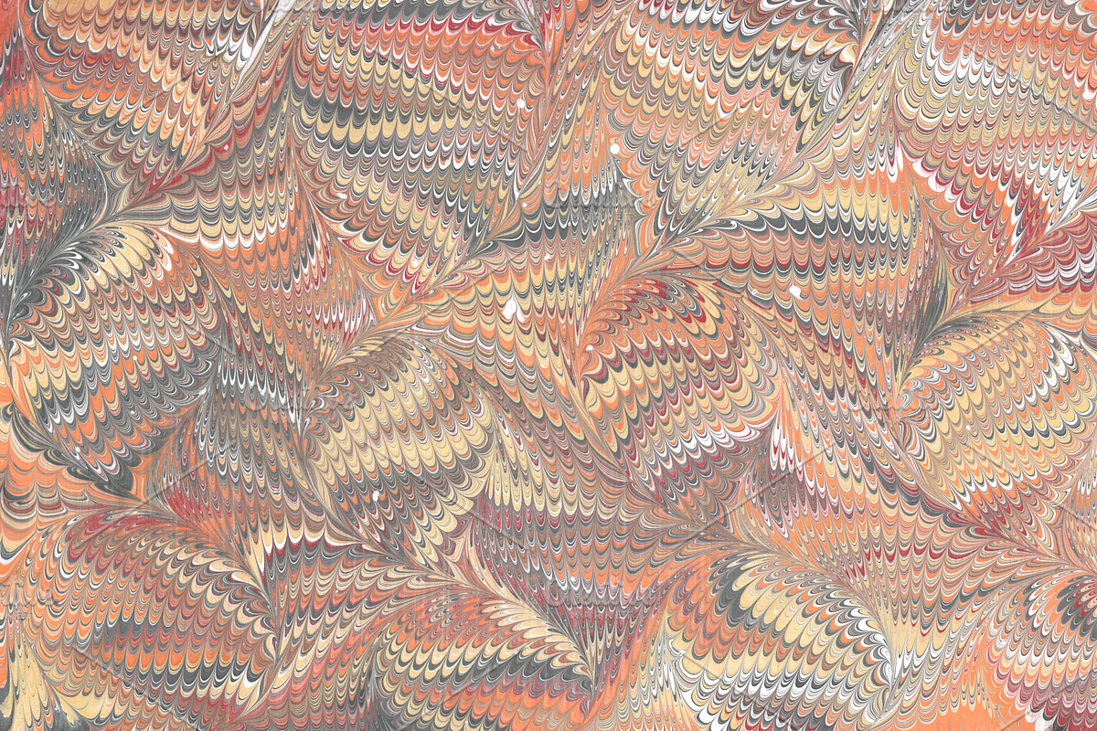 4 Hand Marbled Papers Autumn, a Texture Graphic by Marblingdom (Photo 3 of 5)