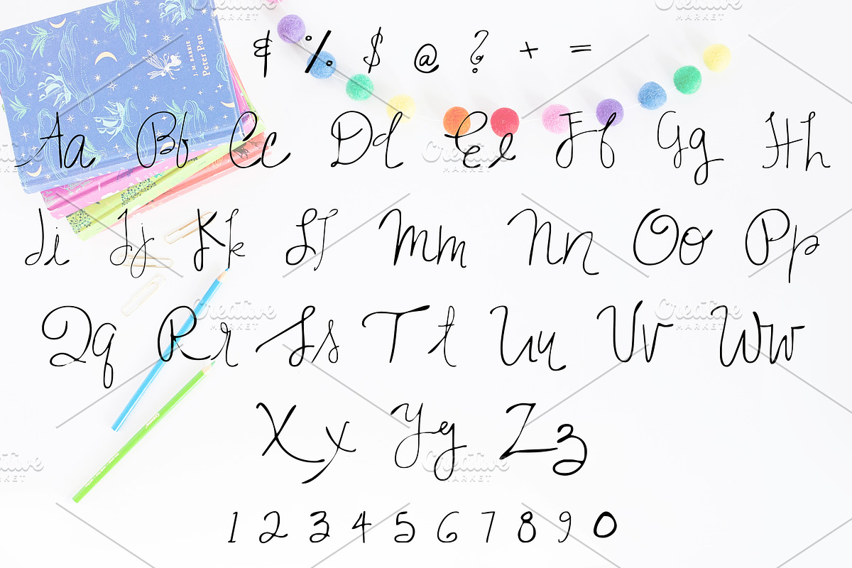 ROSEMARY Hand Lettered Font preview 3