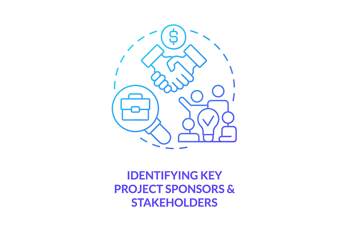 Identifying key project sponsors, an Icon by IMG Visuals