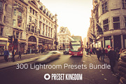 300 Lightroom Presets Bundle, an Action Add-On by PresetKingdom.com (Thumbnail 1 of 5)