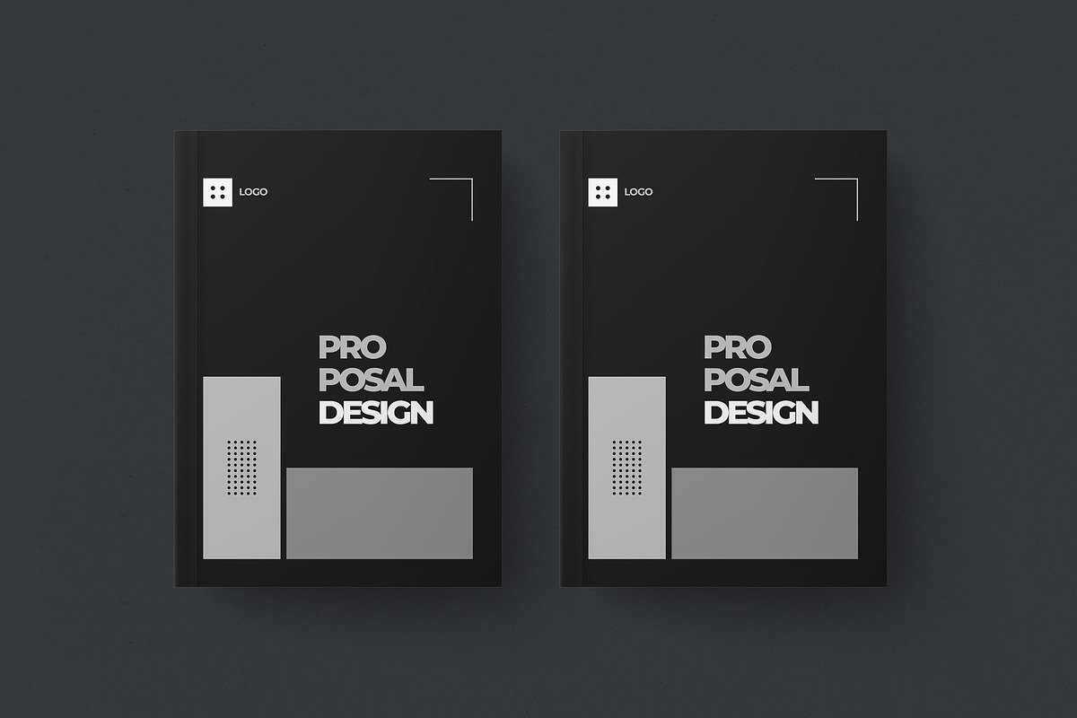 Black Proposal Design Template, a Magazine Template by mijli (Photo 1 of 7)