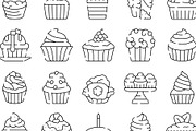 Sweet dessert cupcake muffin line, an Object Graphic by pikepicture (Thumbnail 3 of 3)