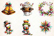 Whimsical Winter Clipart Bundle, an Illustration by DreamCafeArt (Thumbnail 7 of 7)